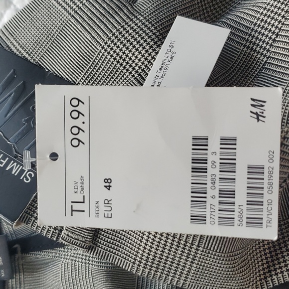 H&M Men's Slim Fit Pants - Picture 6 of 11